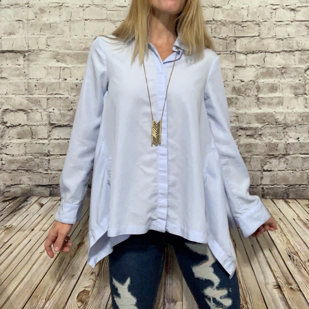 ‼️ZARA Babydoll Button down blouse Size XS‼️
